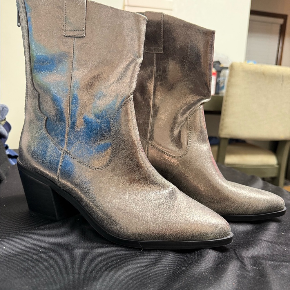 DV by Dolce Vita Metallic Heeled Boots